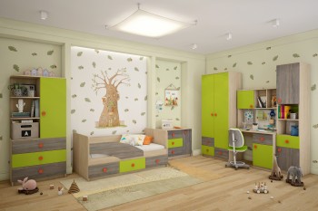 Детская комната Пуговка в Вьюнах - vyuny.mebel54.com | фото