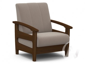 Кресло для отдыха Омега (орех лак/CATANIA COCOA) в Вьюнах - vyuny.mebel54.com | фото