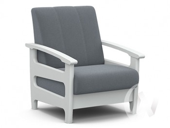 Кресло для отдыха Омега (снег лак/CATANIA SILVER) в Вьюнах - vyuny.mebel54.com | фото