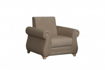 Кресло для отдыха "Порто" (велюр киви латте / микровельвет крем) в Вьюнах - vyuny.mebel54.com | фото