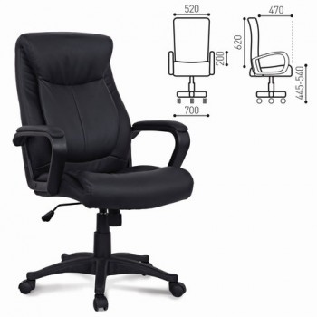 Кресло офисное BRABIX Enter EX-511 (черный) в Вьюнах - vyuny.mebel54.com | фото