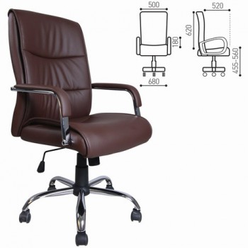Кресло офисное BRABIX Space EX-508 (коричневый) в Вьюнах - vyuny.mebel54.com | фото