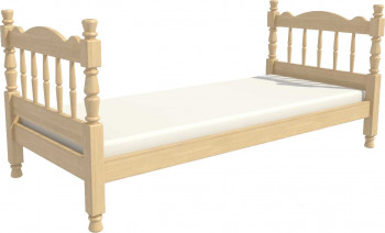 Кровать одинарная Аленка из массива сосны 800*1890 Сосна в Вьюнах - vyuny.mebel54.com | фото