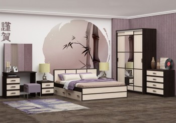 Модульная спальня Сакура в Вьюнах - vyuny.mebel54.com | фото