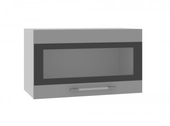 Ройс ГПГСФ 600 Шкаф верхний горизонтальный (Графит софт/корпус Серый) в Вьюнах - vyuny.mebel54.com | фото