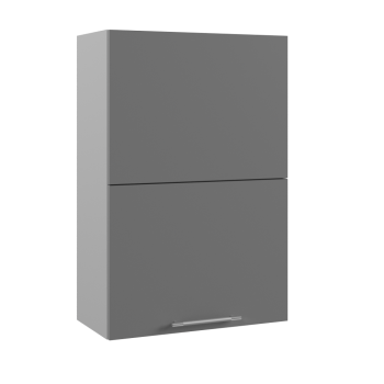 Ройс ПГПМ 600 Шкаф верхний Blum Aventos HF (Графит софт/корпус Серый) в Вьюнах - vyuny.mebel54.com | фото