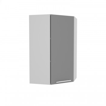 Ройс ВПУ 550 Шкаф верхний угловой высокий (Графит софт/корпус Серый) в Вьюнах - vyuny.mebel54.com | фото