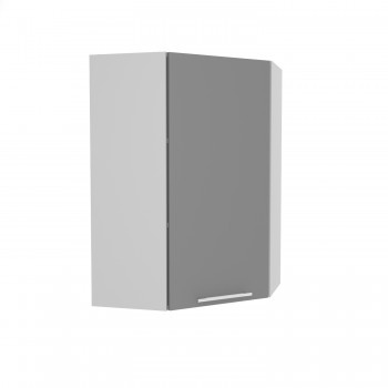 Ройс ВПУ 600 Шкаф верхний угловой высокий (Графит софт/корпус Серый) в Вьюнах - vyuny.mebel54.com | фото