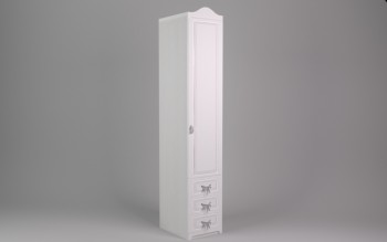 Шкаф угловой Бэлла с ящиками (Выбеленное дерево/Белый) в Вьюнах - vyuny.mebel54.com | фото
