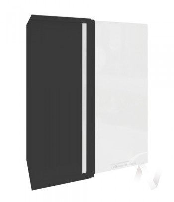 Угловой шкаф Валерия-М ШВУ 699 (Белый металлик/Венге/верхний/высокий) в Вьюнах - vyuny.mebel54.com | фото